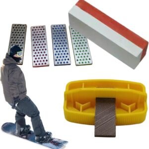 Randslijper Set - Ski Snowboard - Wintersport Onderhoud - Verstelbare Slijphoeken - 14 9 x 10 8 cm - Geel