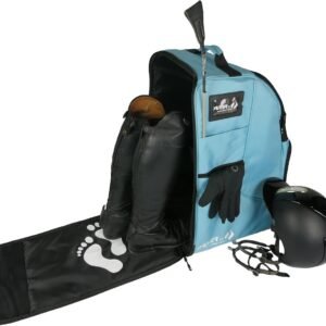 Rijlaarzen Rugzak met Helm- en Accessoirevak - Ruim & Waterbestendig