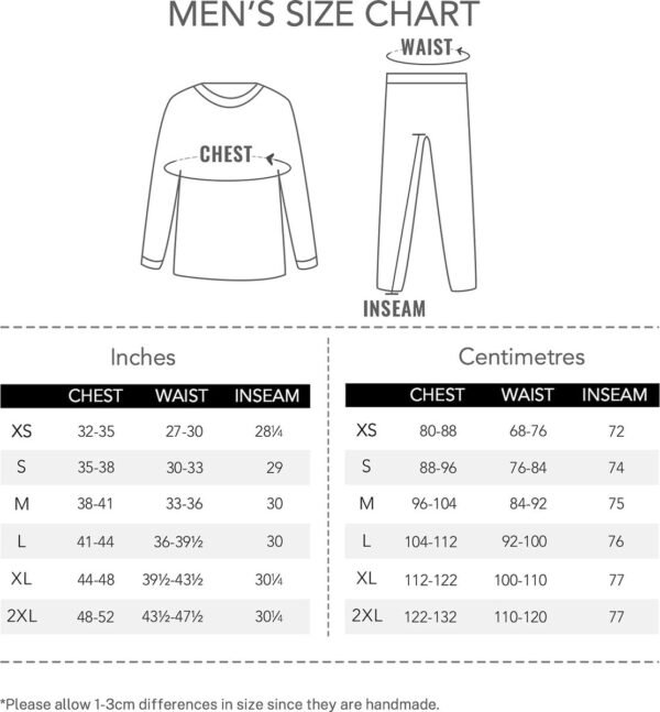 Riokem ® Kleding Set voor Heren met Binnenvoering van Fleece voor Thermische Isolatie