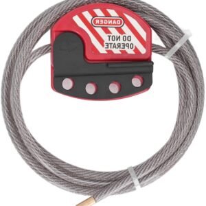 Roestvrijstalen Kabelslot voor Lockout Tagout, 4 Sleufsloten voor Effectief Onderhoud en Beveiliging