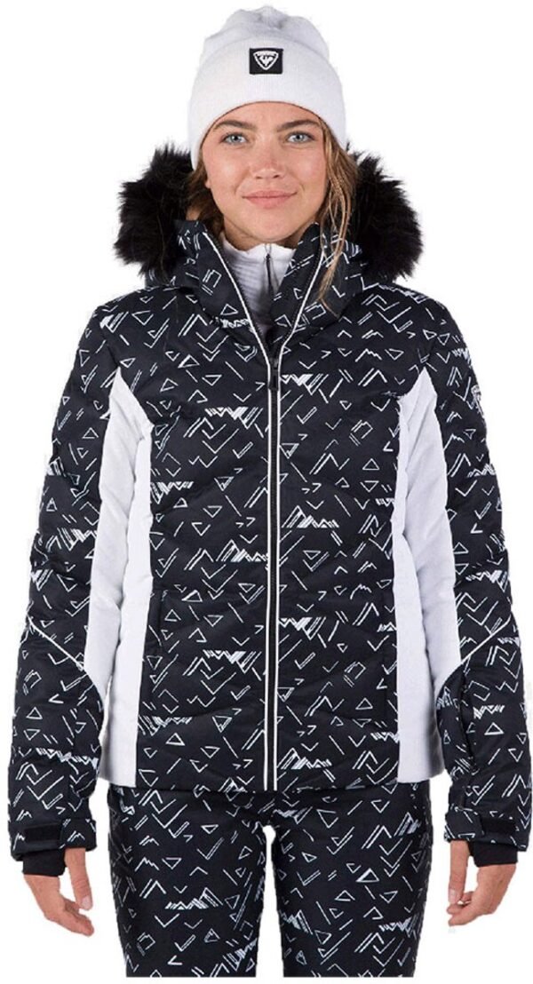 Rossignol Staci Print Puffy Jas Zwart M Vrouw