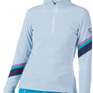 Rossignol Strawpile Fleece Met Halve Rits Blauw S Vrouw