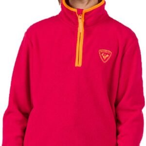 Rossignol Strawpile Fleece Met Halve Rits Rood 12 Years Meisje