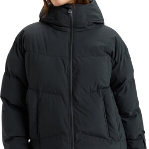 Roxy Alofted Puffy Jas Zwart S Vrouw