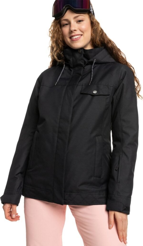 Roxy Billie Insulated Ski/snowboard Jas Dames Maat L Zwart