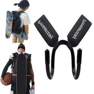Rugzak Hanger - Board Houder - Skateboard Vervoer - Verstelbare Riemen - Tot 9.1 kg - Zwart