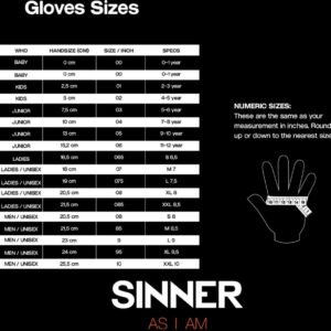SINNER - skihill glove ii - Ski handschoenen heren - Zwart, wit