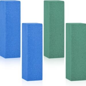 Schuurstenen Set - Gummy Slijpblok - Ski Snowboard Onderhoud - Verwijdert Roest Bramen - 59 x 17 cm - Groen Blauw