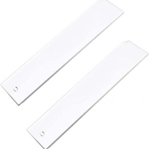 Set van 2 Ski Wasremovers van Acryl, Plastic Scraper voor Snowboard en Alpine Ski Onderhoud en Waxbescherming