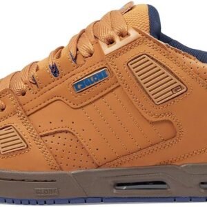 Skate Schoenen - Streetwear Sneakers - Skateboarden Buiten - Duurzame Leer Combinatie - Karamel Bruin