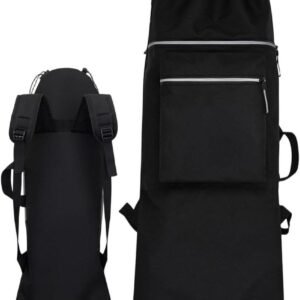 Skateboard Tas - Longboard Rugzak - Dagelijks Vervoer - Waterafstotende Coating - 110x32cm - Zwart