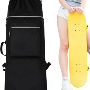 Skateboard Tas - Longboard Rugzak - Dagelijks Vervoer - Waterdicht Oxford Doek - 84x32cm - Zwart