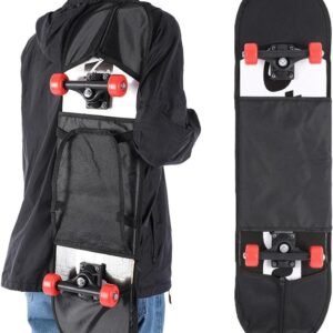 Skateboardrugzak - Reistas Skaten - Outdoor Transport - Waterdicht Oxford - 85 x 22.5 cm - Zwart