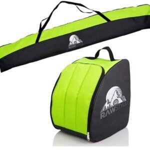Ski Bag en Skischoen Bag Set voor 160 cm of 180 cm Skis - Waterdichte Skiopslag voor Winter Sporten