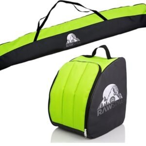 Ski Bag en Skischoen Bag Set voor 160 cm of 180 cm Skis - Waterdichte Skiopslag voor Winter Sporten