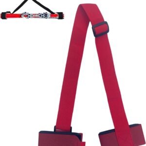 Ski Banden - Snowboard Drager - Winterspullen Vervoeren - Verstelbaar en Compact - 115 cm - Zwart