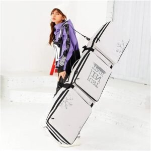 Ski Board Tas - Snowboard Rugzak - Reizen Wintersport - Binnenmaat Keuze - 146-165cm - Grijs