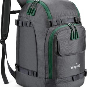 Ski Boot Bag - Helmet Bag - Winter Sport - Backpack Straps - 40 x 31 x 12 cm - Black