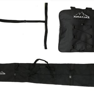 Ski Boot Bag - Ski Carrier - Ski Transport - Fully Padded - 41.5 x 39.7 x 10.8 cm - Black