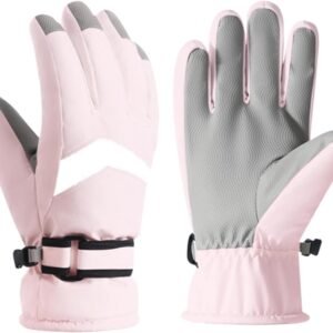 Ski Handschoenen - Winter Sport Handschoenen - Buiten Sporten - Touchscreen Compatibel - Universele Maat - Roze