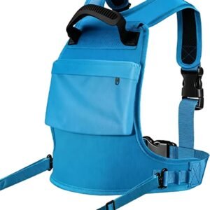 Ski Harnas Kinderen - Snowboard Riem - Veilig Leren Skiën - Met Opbergvak - 40 x 30 cm - Blauw Roze