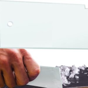 Ski Onderhoudsschraper - Snowboard Gereedschap - Glad Maken Ski's - Buigbestendig Materiaal - 13 x 7 cm - Transparant