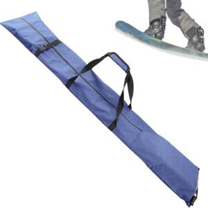 Ski Reistas - Skibag Sneeuwsport - Wintersport Gear Vervoeren - Verstelbare Lengte - Tot 200 cm - Blauw