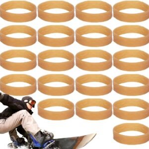 Ski Remhouders - Ski Accessoires - Ski Onderhoud - Duurzaam Rubber - 20 Stuks - Zwart