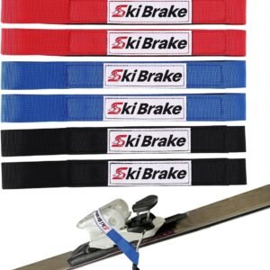 Ski Riemen - Binding Riemen - Ski Onderhoud - Verstelbaar & Herbruikbaar - 48cm Uitgevouwen - Rood Zwart Blauw