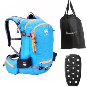 Ski Rugzak - Wintertas - Veilige Wintersport - Met Recco Reflector - 22 Liter - Blauw/Oranje