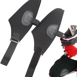 Ski Schoenhoezen - Schoen Beschermers - Winter Sport - Waterdicht Neopreen - 43 x 12 cm - Zwart