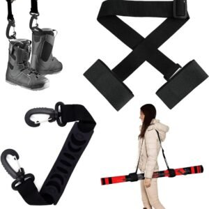 Ski Schouderriem - Skidrager Ski Accessoire - Ski Transport - Verstelbaar Design - 1 Stuk - Zwart