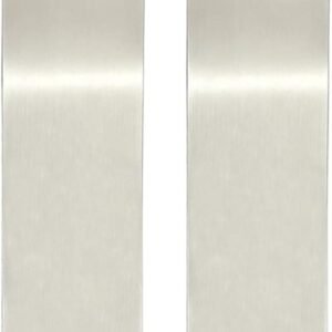 Ski Schrapers - Snowboard Wax Tool - Basis Onderhoud - Roestvrij Staal - 2 Stuks - Zilver