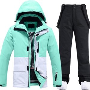 Ski Set Dames - Winterkleding Set - Wintersport Kleding - 10mm Waterdicht Ademend - Maat M - Zwart
