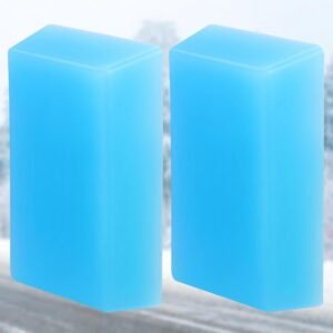 Ski Snowboard Wax - Smeerblokken Onderhoud - Bescherming Baseplate Snelheid - Geschikt Elke Sneeuwtemperatuur - 2 Stuks 0.1kg - Blauw