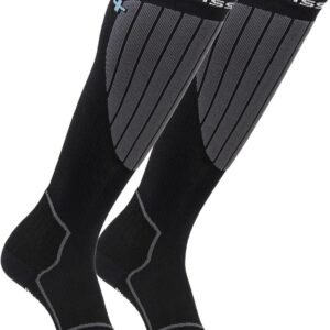 Ski Sokken - Wintersport Kousen - Optimale Prestaties - Gegradueerde Compressie - Maat 48-50 - Blauw