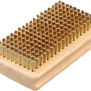 Ski Wax Borstel - Ski Reiniging Tool - Ski Onderhoud - Drie Borstels - 12x7x3cm - Hout
