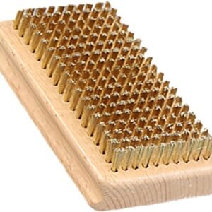 Ski Wax Borstel - Snowboard Tool - Ski Onderhoud - Drie Borsteltypen - 12x7x3cm - Houtkleur