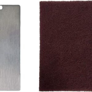 Ski Wax Schraper - Snowboard Tool - Onderhoud Wintersport - Roestvrij Staal - 130 x 60 mm - Zilver