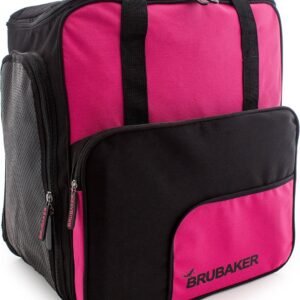 Ski boot bag en helm tas met aparte compartimenten - Roze/Zwart