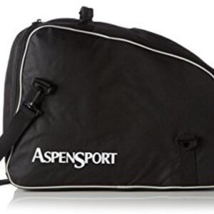 Ski boots and helmet bag backpack black 53L