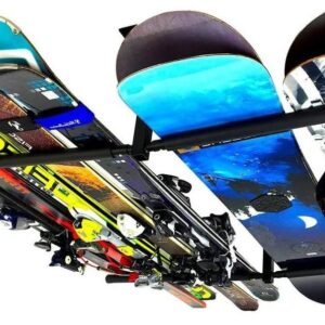Ski en Snowboard Plafondrek - Overhead Hanger Mount - Wintersport Opslag - Verstelbare Ruimte - 10-18 inch - Zwart