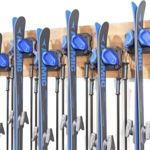 Ski en Snowboard Wandrek voor Garage - Ruimtebesparende Muurhouder voor Alle Maten