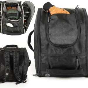 Ski en snowboard tas - Wintersport bagage - Compleet opbergen uitrusting - Converteerbare rugzakbanden - 585 Liter capaciteit - Onyx