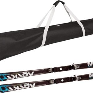 Ski opbergtas - Draagtas ski-uitrusting - Reizen en transport - Waterdichte voering - 185 cm - Zwart