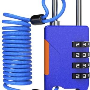 Ski-slot met combinatieslot en inklapbare kabel (91,5 cm) - Veiligheidsoplossing voor snowboard, fiets, bagage, koffer, kluis en outdoor
