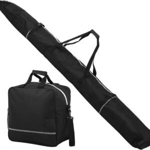 Ski snowboard tas - Wintersport bagage - Reizen en opslag - Verstelbare lengte - Tot 200 cm - Zwart