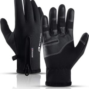 Ski-warme Herenhandschoenen - Wind- en Waterdicht - Zwart