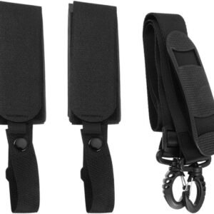 Skiband - Snowboard riem - Eenvoudig transport - Verstelbare schouderband - 165 cm lengte - Zwart