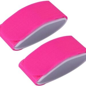 Skibanden - Skiwraps Snowboardband - Wintersport Organiseren - Verstelbare Klittenbandsluiting - 46 x 55 cm - Rozerood